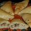 Calzones with mushroom and cheese filling