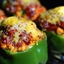 Chris' Fire Roasted Stuffed Bell Peppers