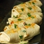Fire Roasted Vegetable Burritos with Cilantro/Roasted Pepper Queso