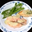 Fried Salmon & Cold Asparagus with Mustard Mayonnaise