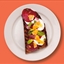 Goat's cheese, beetroot and orange on toast