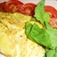 Greek Potato Spinach And Feta Cheese Omelet