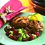 Grilled Honey Mustard Chicken Thighs With Grape and Lime Salsa