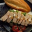 Grilled Pork and Goat Cheese Crostini