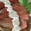 Grilled Steak with Creamy Herbed Goat Cheese Sauce