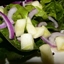 Hearts of Romaine Salad with Apple, Red Onion and Cider Vinaigrette