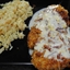 Jodie's pretzel-crusted chicken with cheddar sauce
