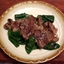 Loin Lamb Chops with Fresh Spinach and Mushroom