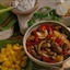 Mango Pork Fajitas with Chipotle Sour Cream