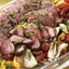 North African Leg of Lamb with Couscous and Grilled Vegetables