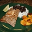 Palomilla Steak with Black Beans, Rice and Sweet Plantains