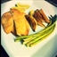 Pan-browned Tilapia and Slow-roasted Potatoes with Oregano and Garlic