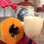 Papaya - banana yogurt smoothie Papaya - banana yogurt smoothie