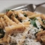 Pasta With Caramelized Onion, Swiss Chard and Garlicky Bread Crumbs
