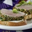 Pistachio-Crusted Pork Tenderloin Bruschetta Pistachio-Crusted Pork Tenderloin Bruschetta