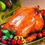 Roast Chicken with Apple Stuffing and Cider Sauce