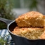 Rosemary Cornbread in a skillet Rosemary Cornbread in a skillet