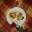 Sauteed Risotto Cake with Capers And Parmesan Sauce
