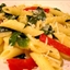 Simple Spinach and Red Bell Pepper Pasta Simple Spinach and Red Bell Pepper Pasta