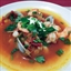 Smoky tomato and seafood soup