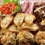 Stuffed Mushrooms with Rice, Slivered Almonds & Parmesan Cheese