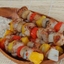 Tex-mex Pork Kabobs with Chili Sour Cream Sauce