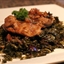 Too Easy Chicken Adobo, Roasted Greens, Beets, Garlic ( by Sarah Fragoso )