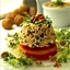 Walnut Couscous and Tuna Tower Walnut Couscous and Tuna Tower