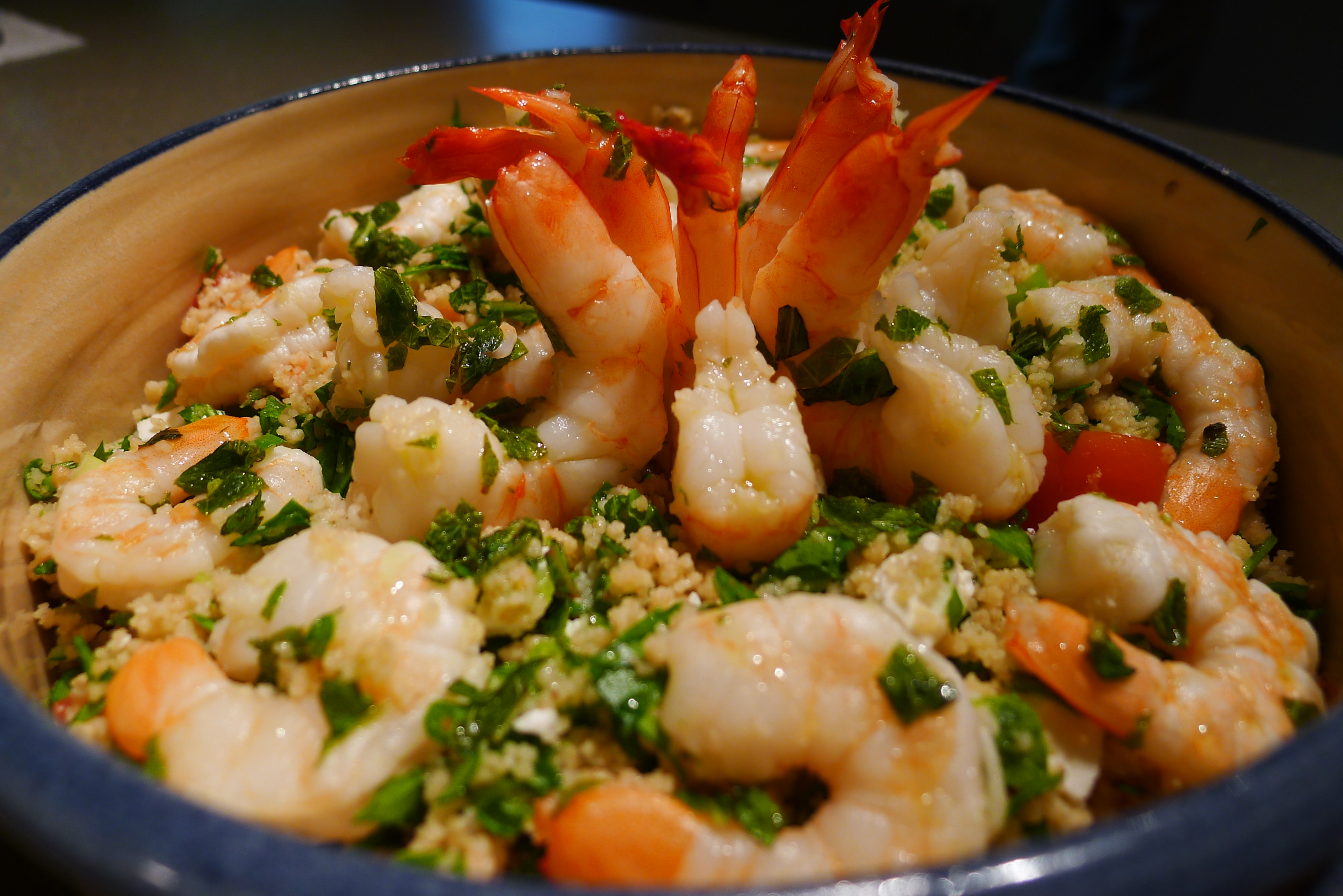 Shrimp Couscous Salad with Mint and Feta BigOven 226845