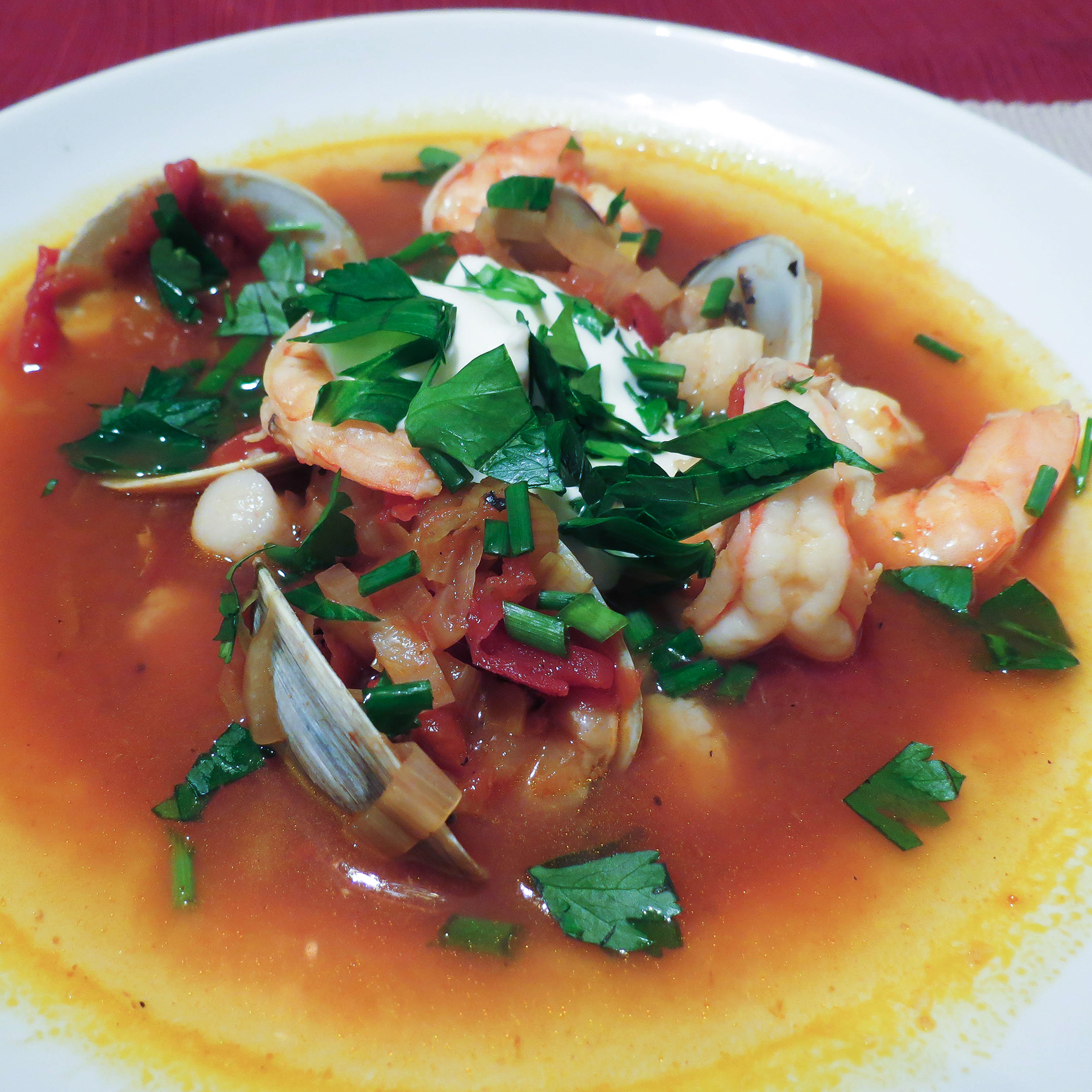 Smoky tomato and seafood soup BigOven 190864