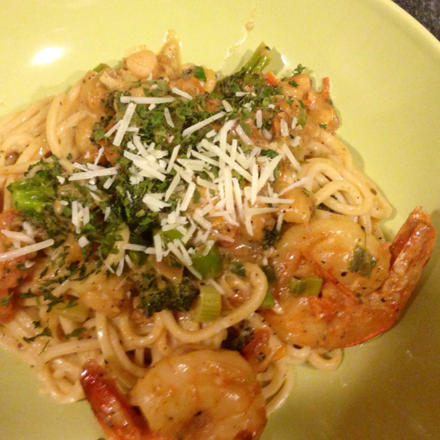 Spicy Shrimp And Scallop Alfredo BigOven 177718