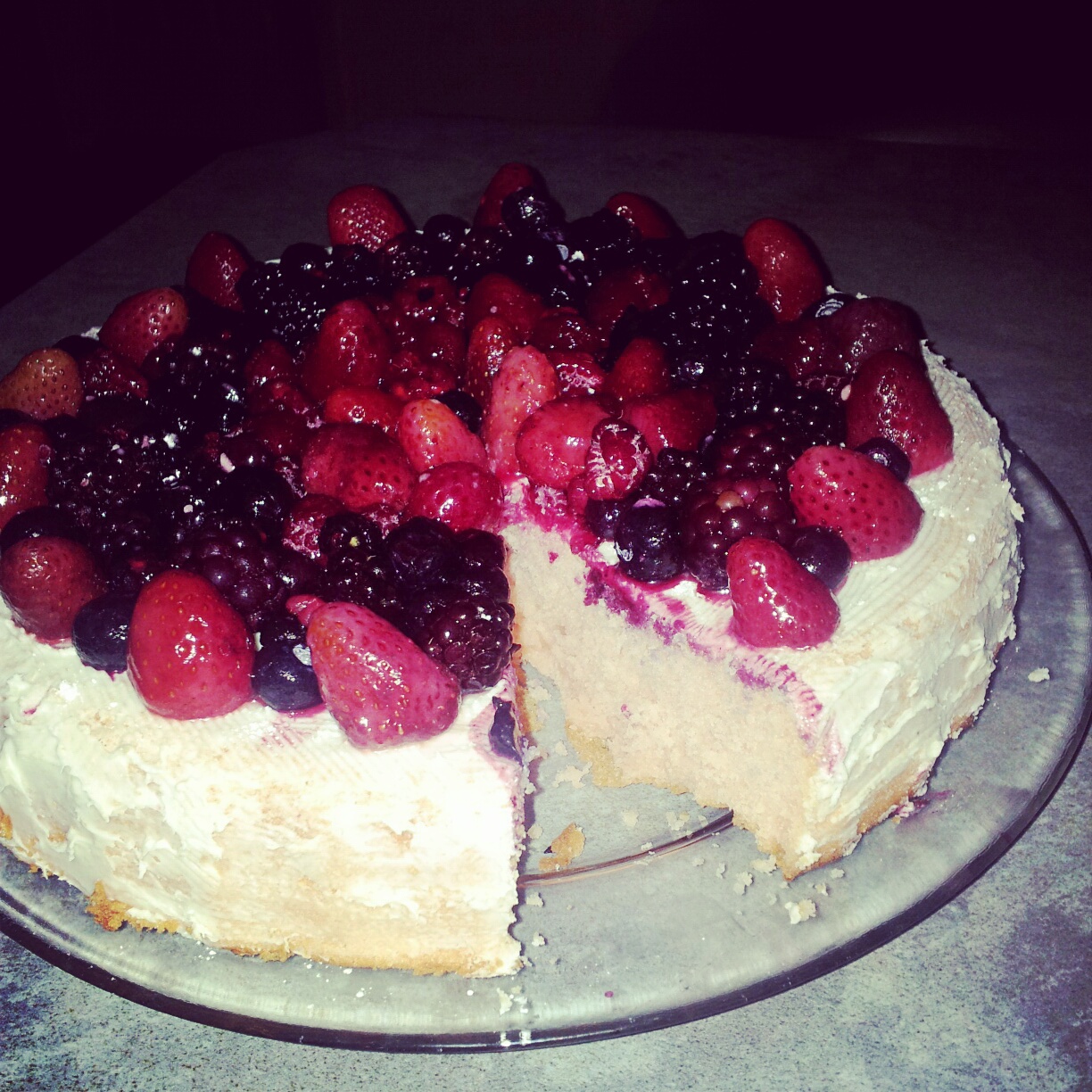 StrawberryGlazed Cream Cheese Cake BigOven 35493